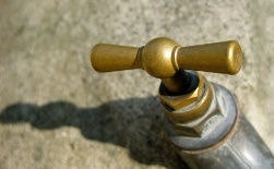 Robinet extérieur jardin illustration